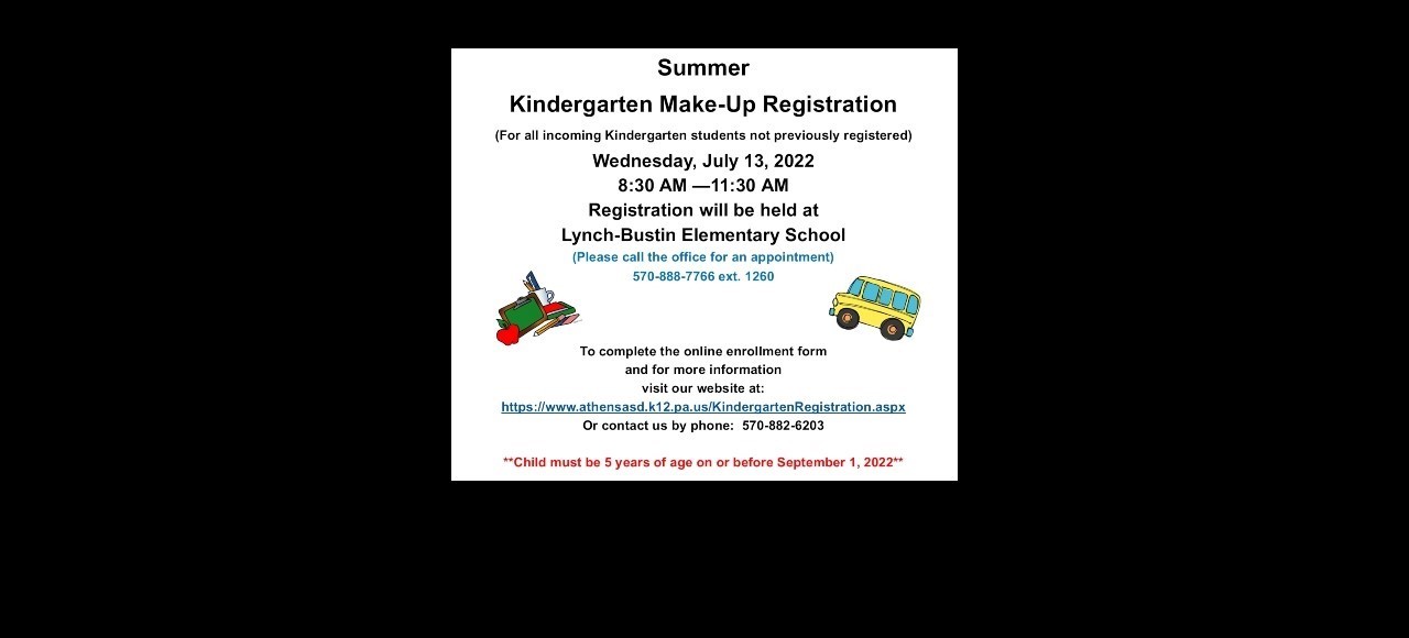 Summer K Registration
